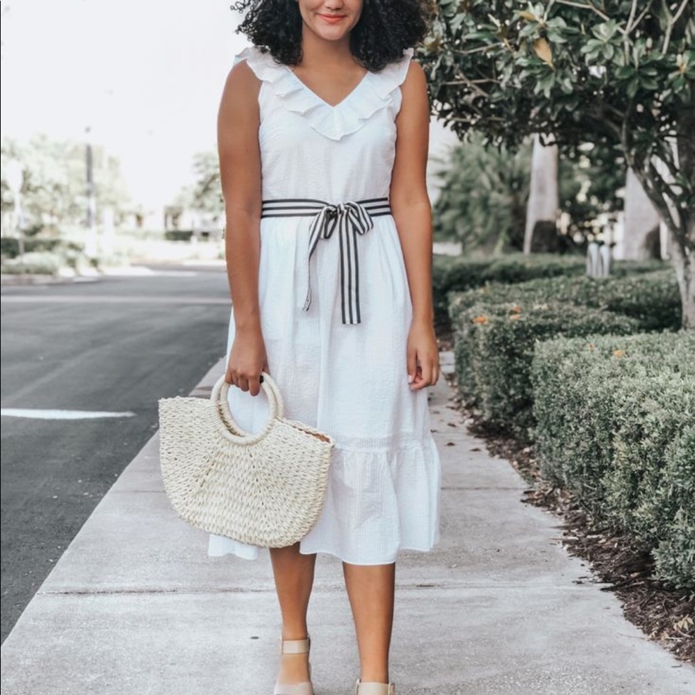 NWT Vineyard Vines for Target White Seersucker Dress Size XL
